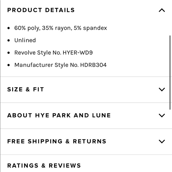 Hye Park & Lune dress NWT - Picture 9 of 9